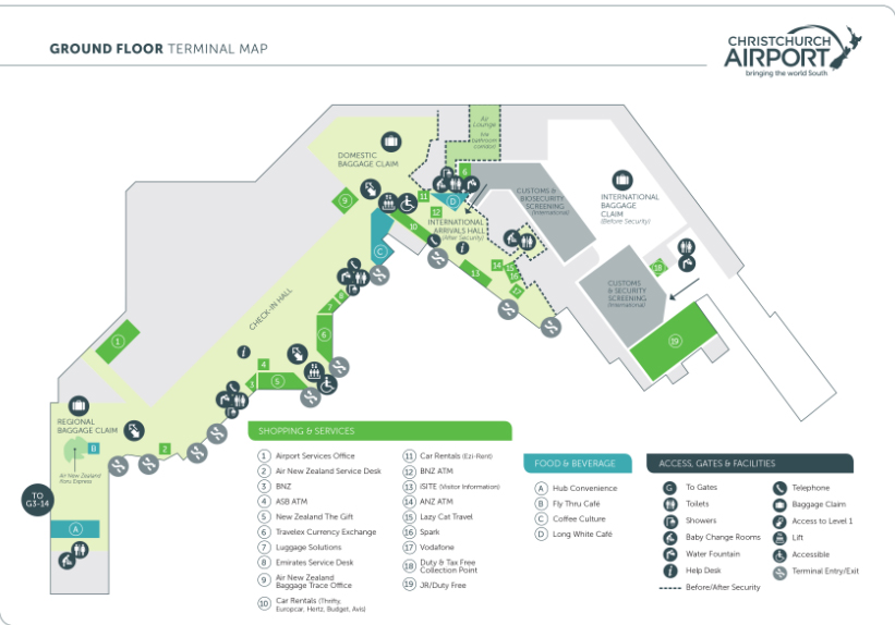 Xem bản đồ sân bay quốc tế 