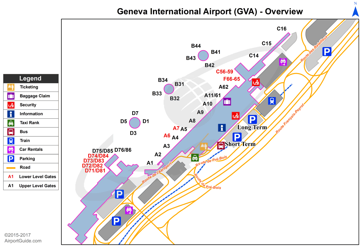 Xem bản đồ sân bay quốc tế Thụy Sĩ