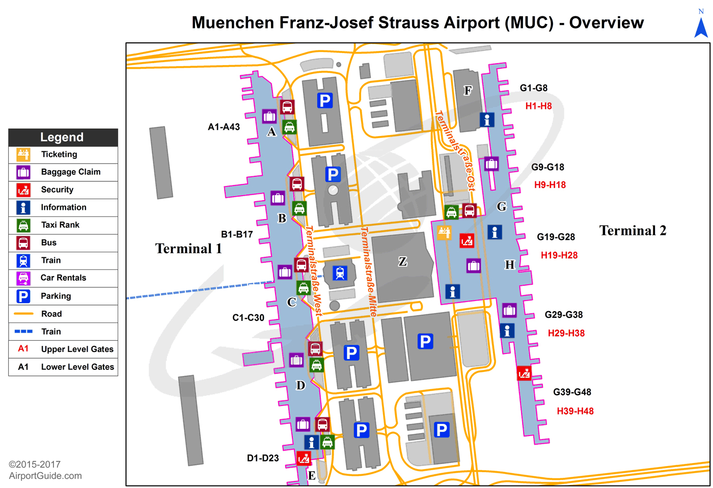 Xem bản đồ sân bay Đức
