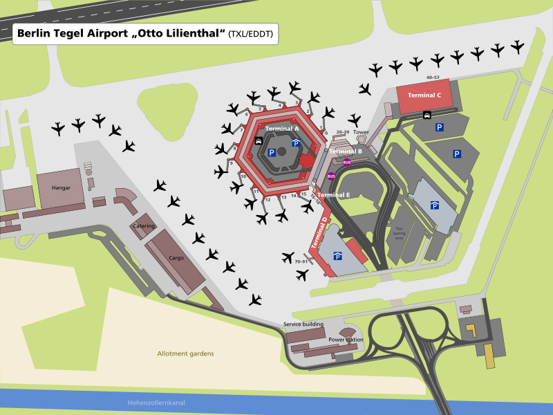 Bản đồ sân bay Đức